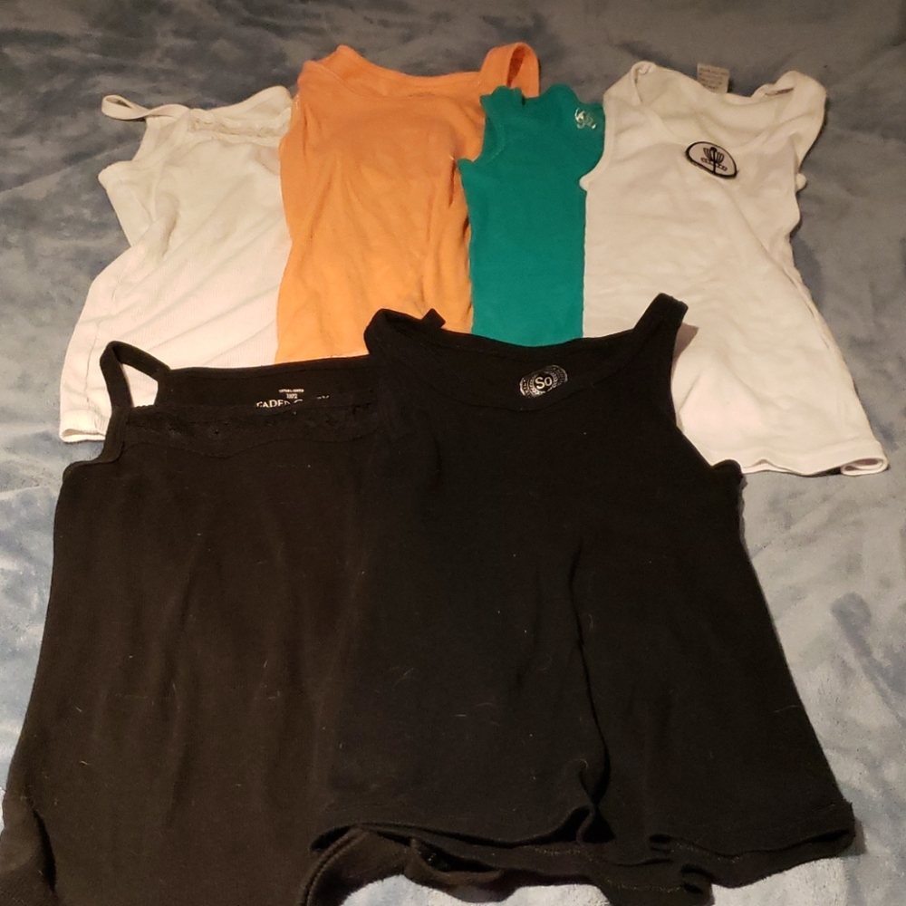 6 knitted tank tops